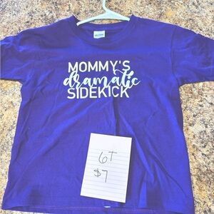 Gildan Kids Purple 'Mommy's Dramatic Sidekick' Tee
